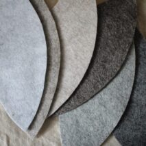 Pure wool felt in natural colours