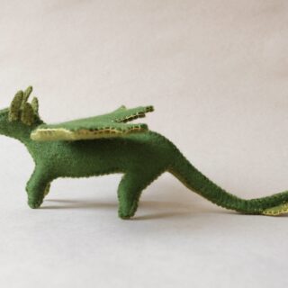 Natural baby dragon profile toy