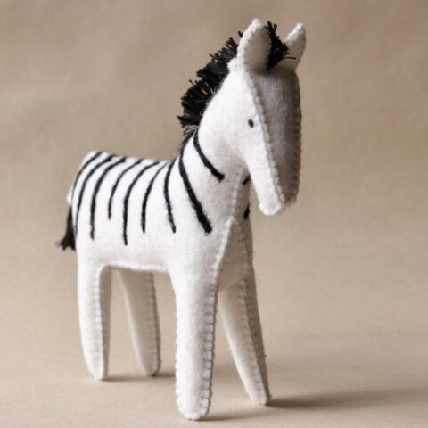 Handcrafted toy Corsica, France zebra