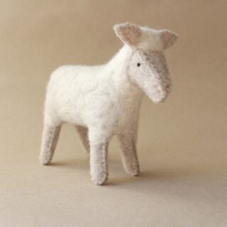 Sheep in felt and felted wool