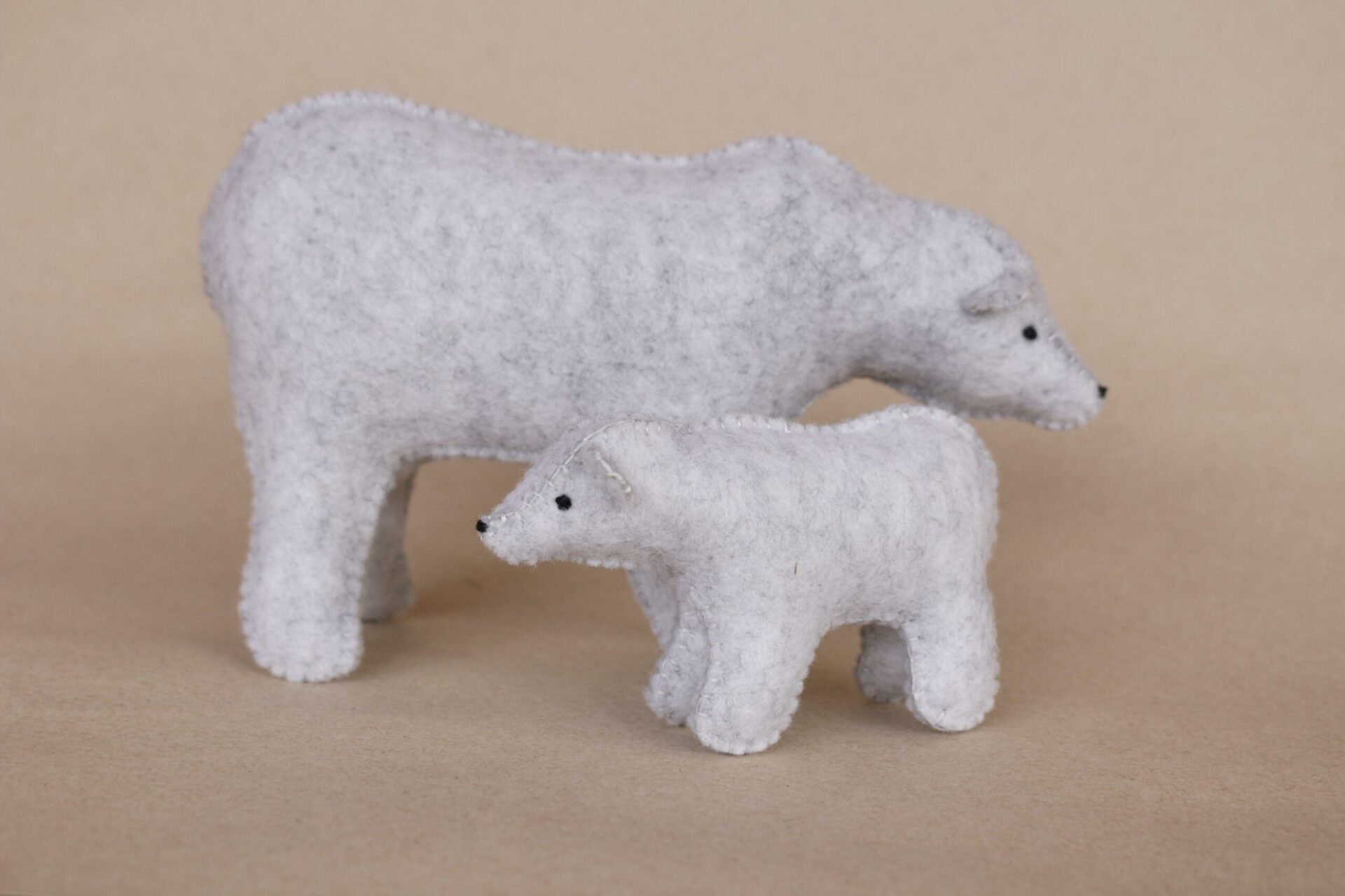 Polar bear and his baby